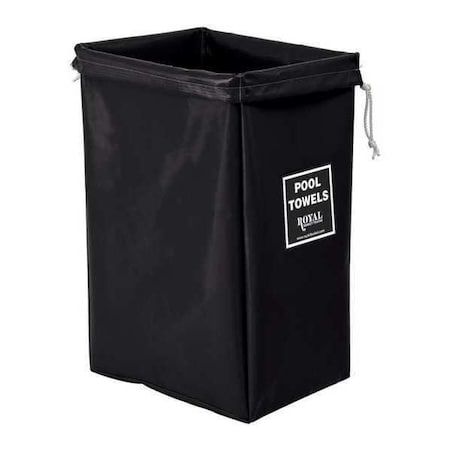 Royal Basket Trucks Hamper Bag, Black Vinyl, Pool Towels R00-KKX-PHN