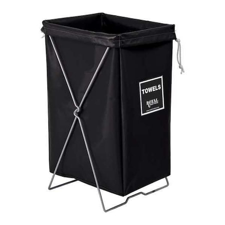 Royal Basket Trucks Hamper Kit, Black Vinyl, Towels R00-KKX-THK