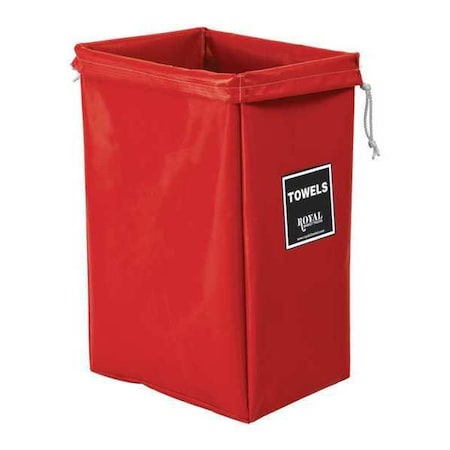 Royal Basket Trucks Hamper Bag, Red Vinyl, Towels R00-RRX-THN