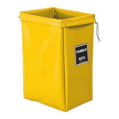 Royal Basket Trucks Hamper Bag, Yellow Vinyl, Towels R00-YYX-THN