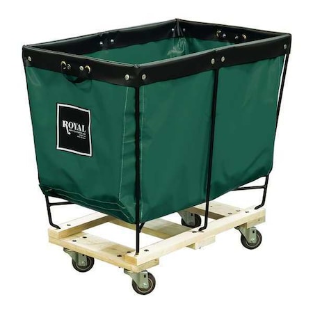 Royal Basket Trucks Elevated Truck, 4 Bu, Green Vinyl R04-EEX-ELA-3UNN