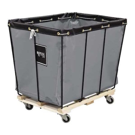 Royal Basket Trucks Knock Down, 8 Bu, Gray, Wood Base R08-GGX-KDA-3UNN