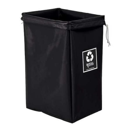 Royal Basket Trucks Hamper Bag, Black Vinyl, Enviro R00-KKX-EBN