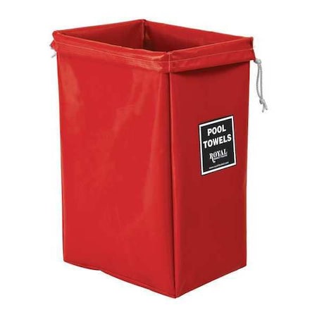 Royal Basket Trucks Hamper Bag, Red Vinyl, Pool Towels R00-RRX-PHN