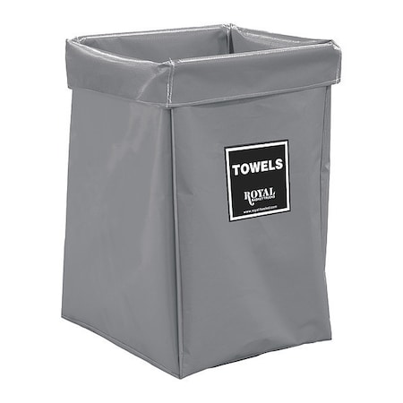 Royal Basket Trucks X-Frame Bag, 6 Bu, GR Vinyl, Towels R06-GGX-XTN