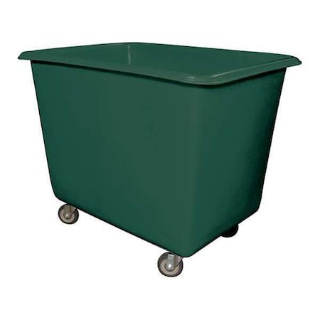 Royal Basket Trucks Poly Truck, 10 Bu, Green, Metal Base R10-GNX-PGA-4UNN