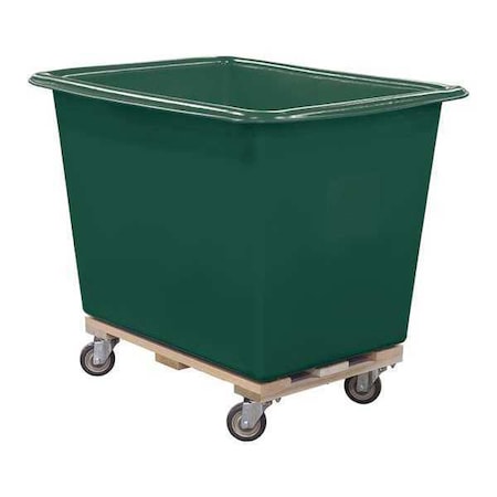 Royal Basket Trucks Poly Truck, 10 Bu, Green, Wood Base R10-GNX-PTA-4UNN