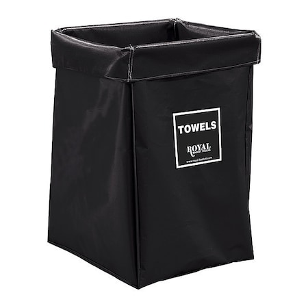 Royal Basket Trucks X-Frame Bag, 6 Bu, BK Vinyl, Towels R06-KKX-XTN