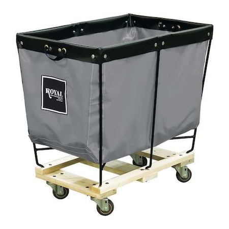 Royal Basket Trucks Elevated Truck, 4 Bu, Gray Vinyl R04-GGX-ELA-3UNN