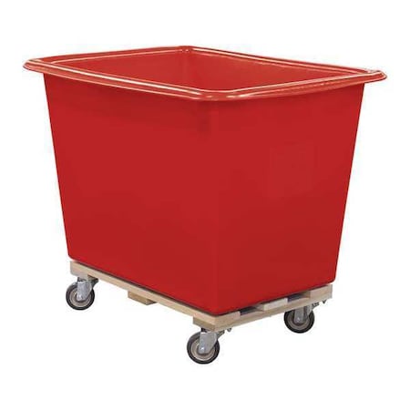Royal Basket Trucks Poly Truck, 10 Bu, Red, Wood Base R10-RDX-PTA-4UNN