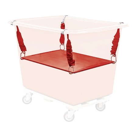 Royal Basket Trucks Poly Spring Lift, 14 Bu, Red R14-RRX-PSN