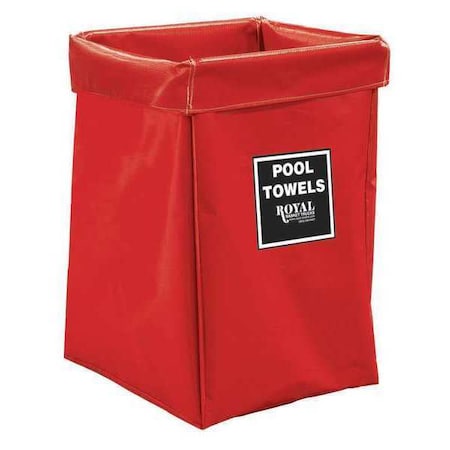 Royal Basket Trucks X-Frame Bag, 6 Bu, RD Vinyl, Pool Twl R06-RRX-XPN