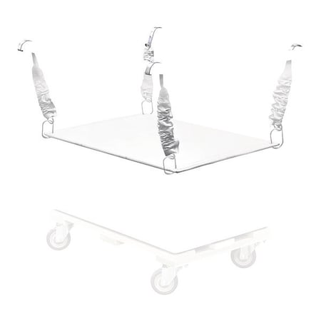 Royal Basket Trucks Poly Spring Lift, 16 Bu, White R16-WWX-PSN