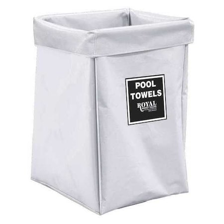 Royal Basket Trucks X-Frame Bag, 6 Bu, WH Vinyl, Pool Twl R06-WWX-XPN