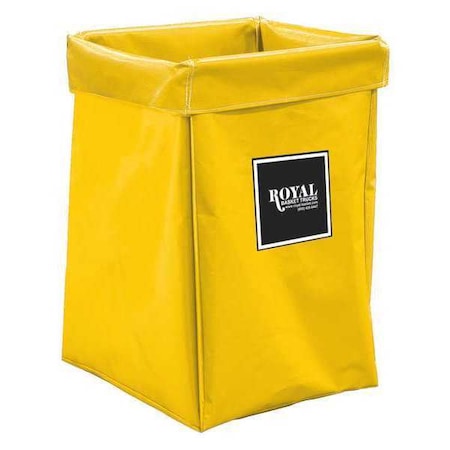 Royal Basket Trucks X-Frame Bag, 6 Bu, Yellow Vinyl R06-YYX-XBN