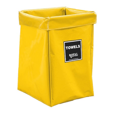 Royal Basket Trucks X-Frame Bag, 6 Bu, YL Vinyl, Towels R06-YYX-XTN