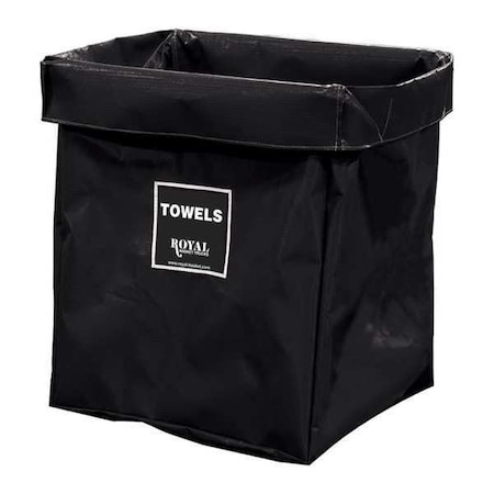 Royal Basket Trucks X-Frame Bag, 8 Bu, BK Vinyl, Towels R08-KKX-XTN