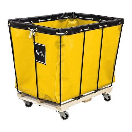 Royal Basket Trucks Knock Down, 18 Bu, Yellow, Wood Base R18-YYX-KDA-3UNN