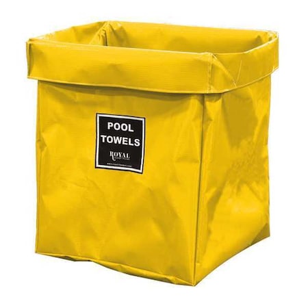 Royal Basket Trucks X-Frame Bag, 8 Bu, YL Vinyl, Pool Twl R08-YYX-XPN