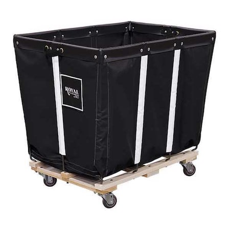 Royal Basket Trucks Perm Truck, 12 Bu, Black, Wood Base R12-KKW-PMA-3UNN