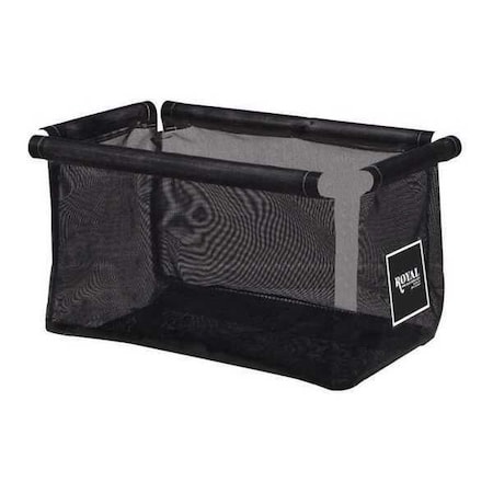 Royal Basket Trucks Repl Bag, 50 gal., Black Mesh R50-KKX-LMN