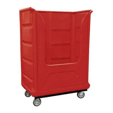 Royal Basket Trucks Bulk Poly, 48 Cu ft., Red, A R48-RDX-BPA-6UNN