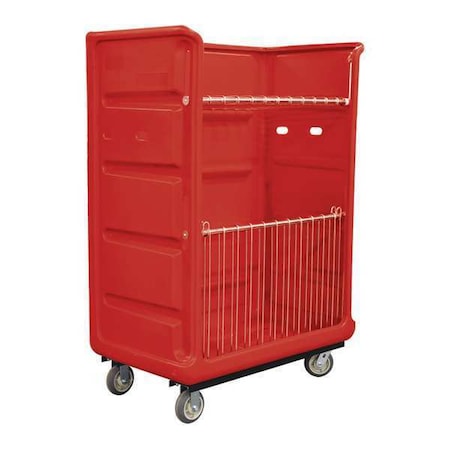 Royal Basket Trucks Turnabout Trk, 48 Cu ft., Red, Wire, C R48-RDX-TAC-6UNN