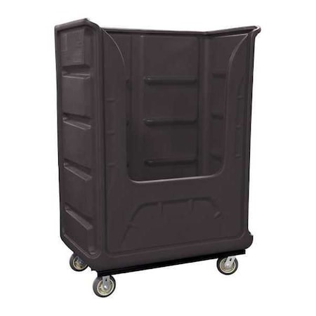 Royal Basket Trucks Bulk Poly, 48 Cu ft., Black, A G48-BKX-BPA-6UNN