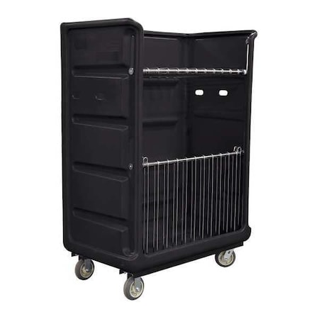 Royal Basket Trucks Turnabout Trk, 48 Cu ft., Black, Wire, A R48-BKX-TAA-6UNN