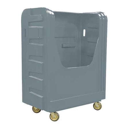 Royal Basket Trucks Bulk Tambour, 48 Cu ft., Gray, A, 2 Shelves, 50-1/2" L, 28" W, 66-3/4" H R48-GRX-BTA-6UNN