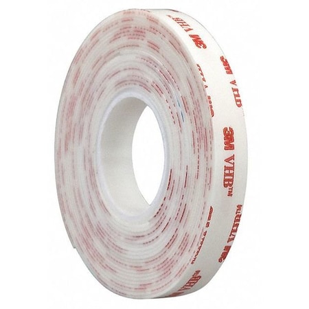 3M 3M 4950 VHB Tape 0.375" x 5yd, White, 45 mil 4950