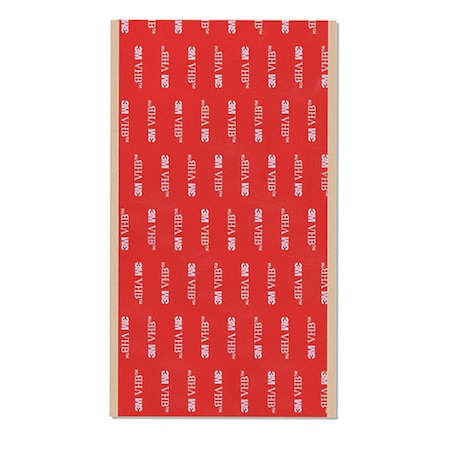 3M 3M 5962 VHB Tape 6" x 6", Black, 62 mil, 5PK 5962