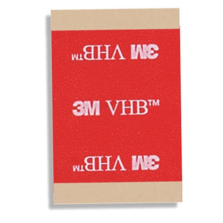 3M 3M 5962 VHB Tape 0.5" x 1.5", Black, 62 mil, 25PK 5962