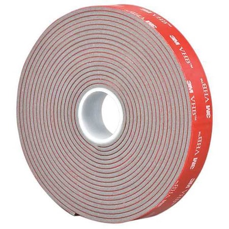 3M 3M 4991 VHB Tape 5" x 5yd, Gray, 90 mil 4991