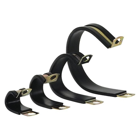 Zsi Cable Clamp, EPDM Rubber, 2-1/2 in Bundle Dia., Black, Silver SPW-40