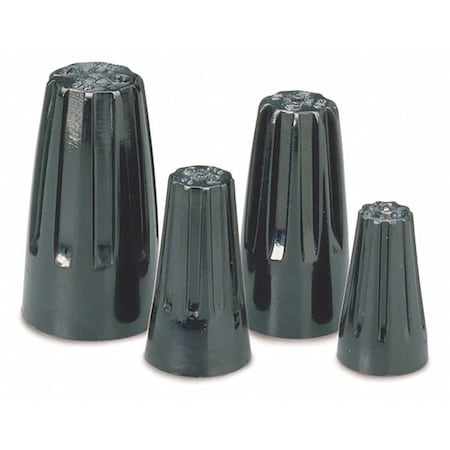 Gardner Bender Twist-On Wire Connector, 10 AWG Max, Black, 100 PK 10-004HT