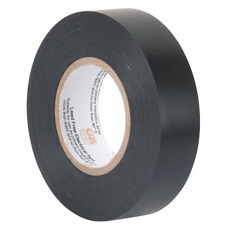 Gardner Bender Electrical Tape, Roll, Black, 66 ft. GTP-607P