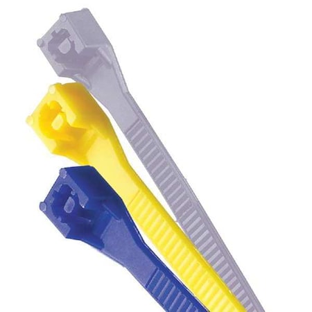 Gardner Bender Cable Tie Assortment, 4 in, 8 in L, Blue, Gray, Yellow, Nylon 6/6, 18 lb, 75 lb Strength, 200 PK 10095VDV