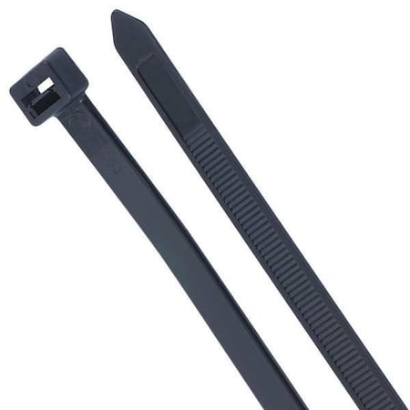 Gardner Bender Cable Tie, 18 in L, 4.90 in Max Bundle Dia., Black, Nylon 6/6, 175 lb Strength, 50 PK 46-418UVB