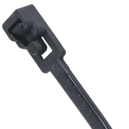 Gardner Bender Cable Tie, 12 in L, Black, Nylon 6/6, 50 lb Strength, 10 PK 47-111UVB