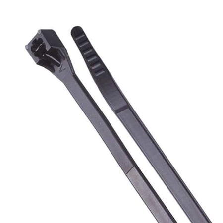 Gardner Bender Cable Tie, 21 in L, 6 in Max Bundle Dia., Black, Plastic, 175 lb Strength, 3 PK 47-121UVB