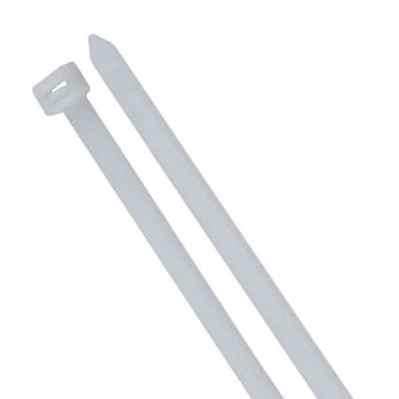 Gardner Bender Cable Tie, 18 in L, 4.90 in Max Bundle Dia., Natural, Nylon 6/6, 175 lb Strength, 50 PK 46-418
