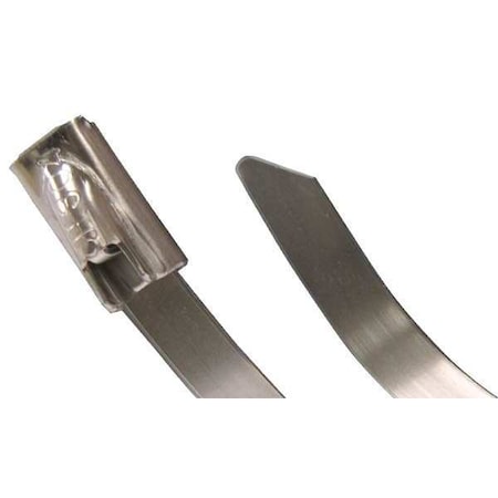 Gardner Bender Cable Tie, 6 in L, Silver, Stainless Steel, 100 lb Strength, 10 PK 45-306SS