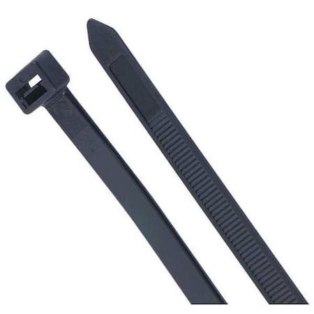 Gardner Bender Cable Tie, 24 in L, 7 in Max Bundle Dia., Black, Nylon 6/6, 175 lb Strength, 10 PK 45-524UVB
