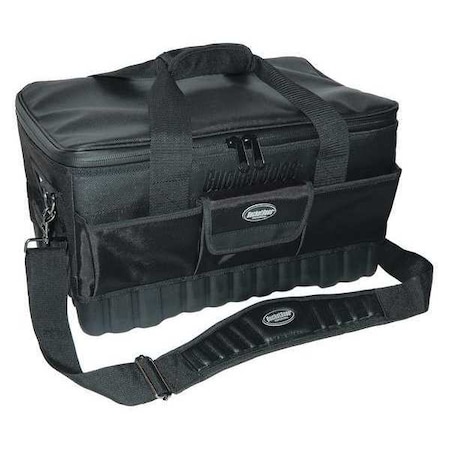 Bucket Boss Pro Racer 18 Tool Bag, 1680 Heavy-Duty Poly Fabric, 14 Pockets 66018