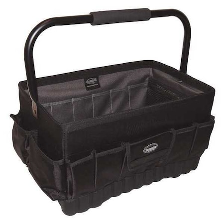 Bucket Boss Pro Oval Tool Tote 18, 1680 Heavy-Duty Poly Fabric, 14 Pockets 74018