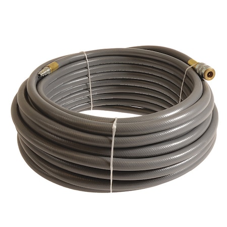 Continental 3/8" x 50 ft PVC Coupled Multipurpose Air Hose 300 psi GY PLG03830-50-53