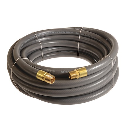 CONTINENTAL CONTITECH 3/4" x 25 ft PVC Coupled Multipurpose Air Hose 250 psi GY PLG07525-25-11