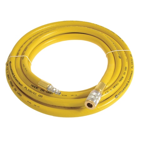Continental 3/4" x 20 ft PVC Coupled Multipurpose Air Hose 250 psi YL PLY07525-20-51