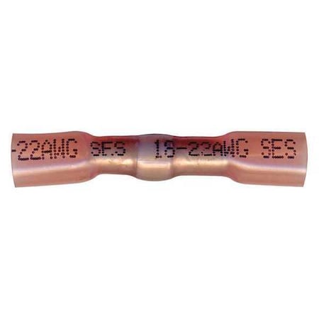 Gardner Bender Terminal, Crimp/Solder/Shrink, Red, PK6 XTM-240